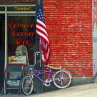 Outside The Barber Shop.